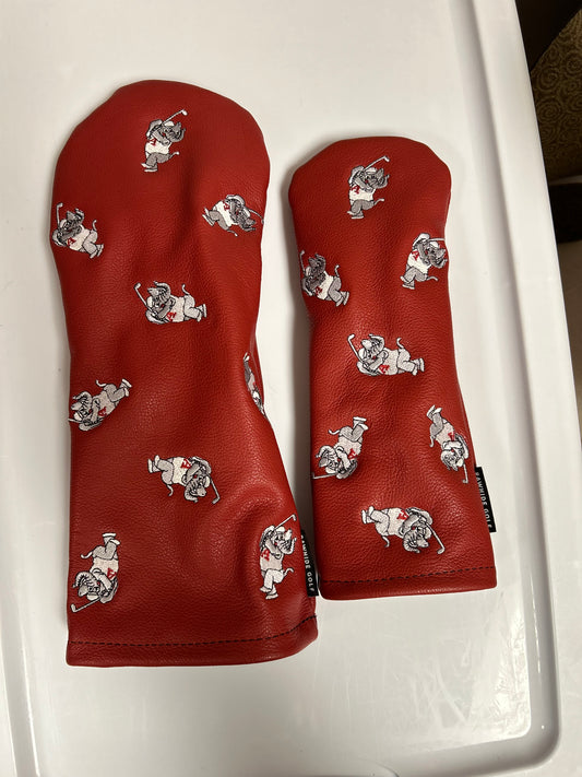 Crimson Leather Headcover