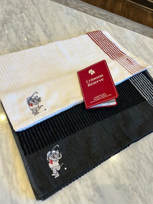 Swinging Elephant Golf Towel